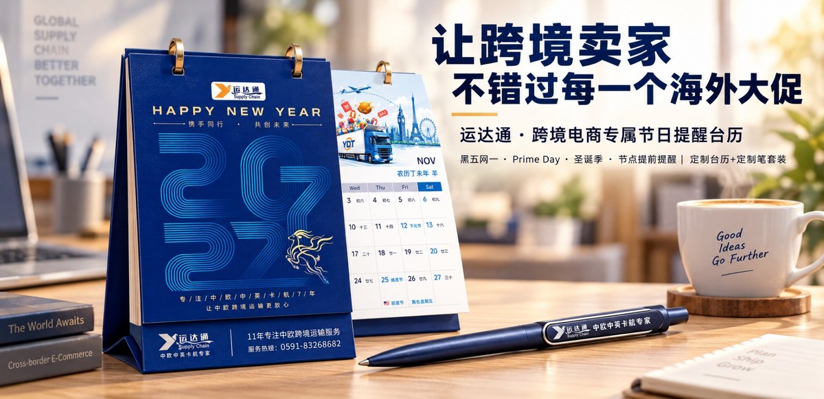 运达通 2027 跨境台历与答谢礼品